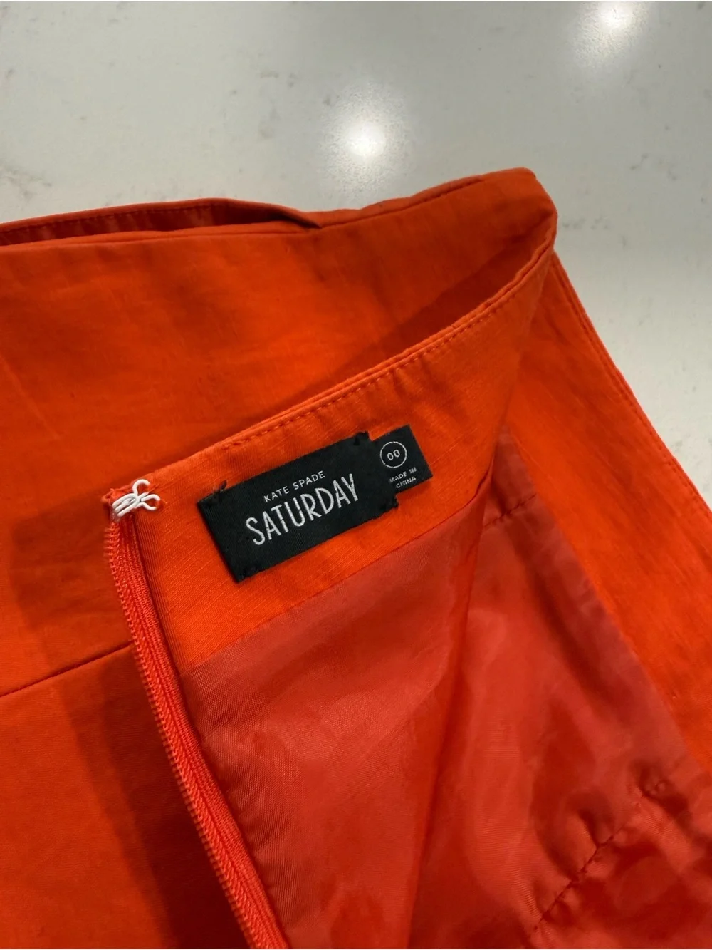 Kate Spade Saturday Women’s High-Waist Redish Orange Shorts; Size 00